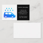 Car Wash Logo Visitenkarte (Vorne/Hinten)