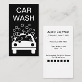 Car Wash Loyalty Prämien Visitenkarte (Vorne/Hinten)