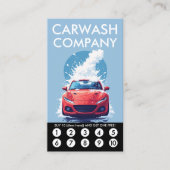 Car Wash Loyalty Punch Card Treuekarte (Vorderseite)