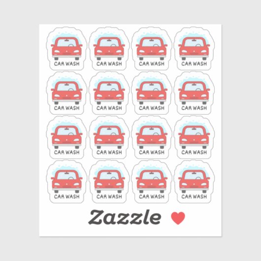 Car Wash Maintenance Erinnerung Bujo Planer Aufkleber (Blatt)