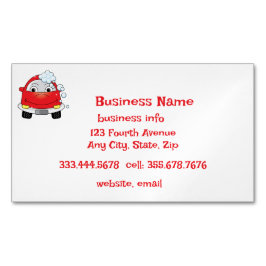 Car Wash Mobile Detailers Vehicle Cleaning Service Magnetische Visitenkarte