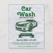 Car wash offeriert 24/7 flyer (Vorne)