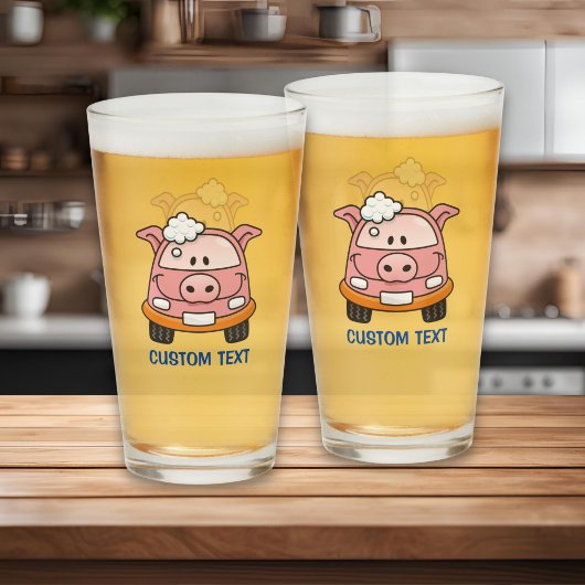 Car Wash Pig Glas