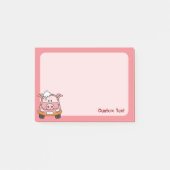 Car Wash Pig Post-it Klebezettel (Vorderseite)