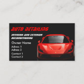 Car Wash Professional Auto Detailing QR Code Visitenkarte (Vorderseite)
