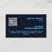 Car Wash QR Visitenkarte (Rückseite)