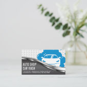Car Wash | Seifenblasen Autoreinigung Visitenkarte (Stehend Vorderseite)