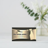 Car Wash Service Gold Metallic Visitenkarte (Stehend Vorderseite)