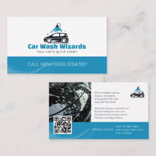 Car Wash Services Beruflich Visitenkarte