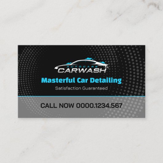 Car Wash Services | Beruflich Visitenkarte (Vorderseite)