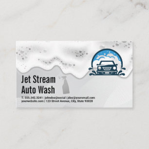 Car Wash Services   Soap Suds Visitenkarte