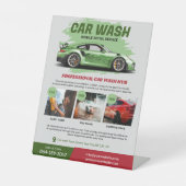 Car Wash Services Sockelschild (Vorderseite)