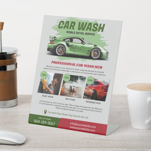 Car Wash Services Sockelschild (In SItu)