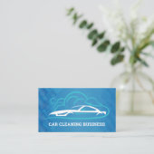 Car Wash Sports Car Logo Visitenkarte (Stehend Vorderseite)