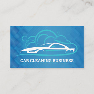 Car Wash Sports Car Logo Visitenkarte