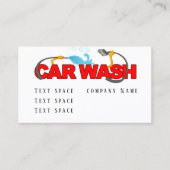 Car Wash Visitenkarte (Vorderseite)