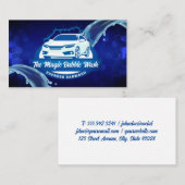 Car Wash | Wasserverschmutzung Visitenkarte (Vorne/Hinten)