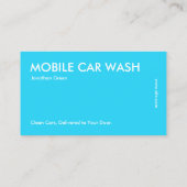 Car Washing Detection Visitenkarte (Rückseite)