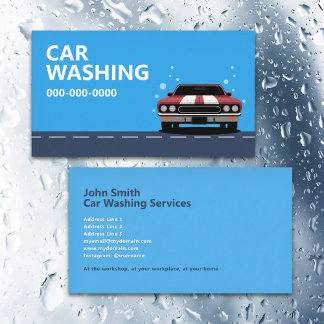Car Washing Visitenkarte