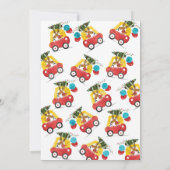 Car Weihnachten Geburtstag Einladen Jungs Auto ein Einladung (Rückseite)