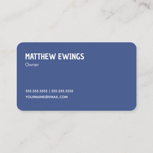 Car Window Visitenkarte (Rückseite)