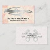 Car Wrench-Logo | Aquarell Visitenkarte (Vorne/Hinten)