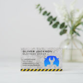 Car Wrench-Logo Visitenkarte (Stehend Vorderseite)