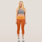 "CARA-CARA" Custom High-Waisted Capri Pants  Leggings (Vorderseite)