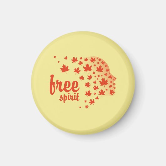 Cara del espíritu libre, otoño magnet (Vorne)