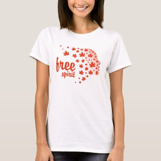 Cara del espíritu libre, otoño T-Shirt (Vorderseite)