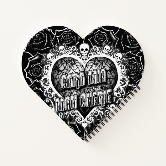 Cara Mia, Mon Cherie Notizblock (Rückseite)