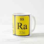 Cara Namen-Tasse periodischer Tabelle Kaffeetasse (VorderseiteRechts)