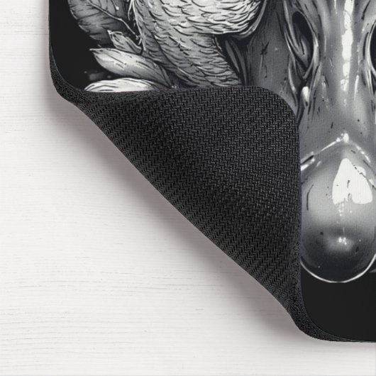 "Cara the Goose" Floral Mouse Pad Mousepad (Ecke)