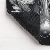 Cara the Goose with Flowers - Mouse Pad Mousepad (Ecke)