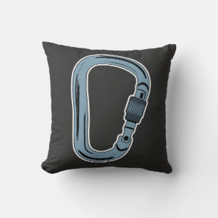 Carabiner Bergsteigen im Freien Kissen