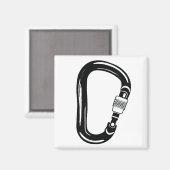 Carabiner Bergsteigen im Freien Magnet (Vorderseite/Rückseite)