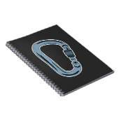 Carabiner Bergsteigen im Freien Notizblock (Rechte Seite)