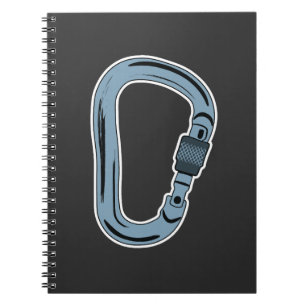 Carabiner Bergsteigen im Freien Notizblock