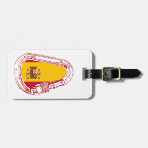 Carabiner-Flagge Spanien Gepäckanhänger