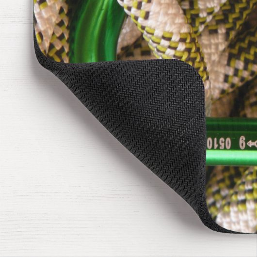 Carabiner und Climbing Rope Mousepad (Ecke)