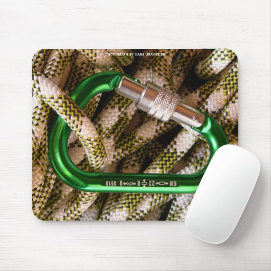 Carabiner und Climbing Rope Mousepad (Mit Mouse)