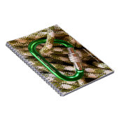 Carabiner und Climbing Rope Notebook Notizblock (Rechte Seite)