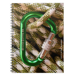 Carabiner und Climbing Rope Notebook Notizblock