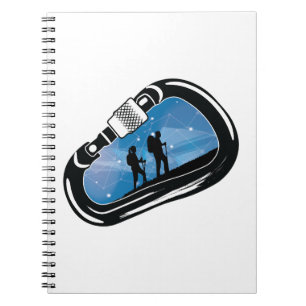 Carabiner Wandern Kletterparadies im Freien Notizblock