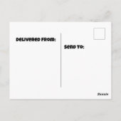 Caracal auf Savanne Postkarte (Rückseite)