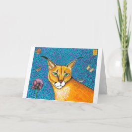 Caracal Grußkarte Feiertagskarte