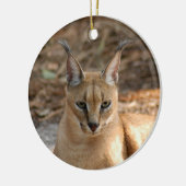 Caracal Luchs-Weihnachtsverzierung Keramikornament (Links)