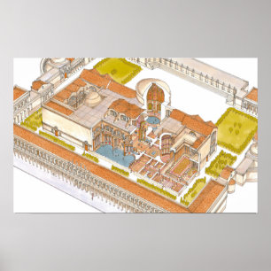 Caracalla Bäder Rom Poster