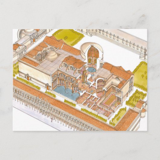 Caracalla bades Rome Postkarte (Vorderseite)