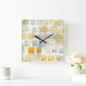 Caracalla I Abstract Print Sue Schlabach Quadratische Wanduhr (Zuhause)